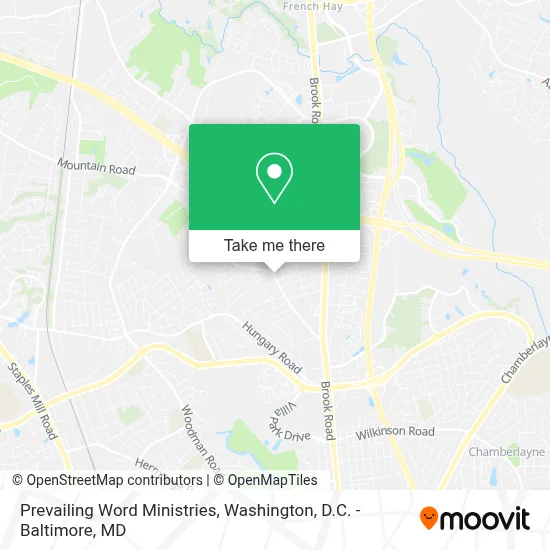 Prevailing Word Ministries map