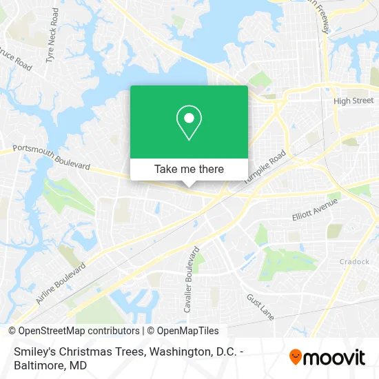 Smiley's Christmas Trees map
