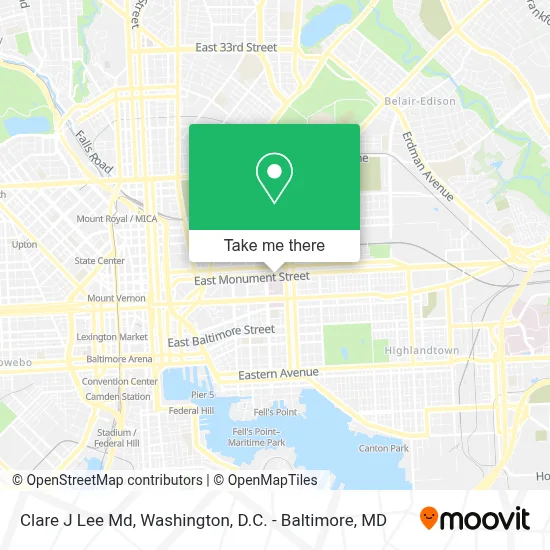 Clare J Lee Md map