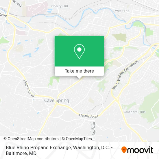 Blue Rhino Propane Exchange map