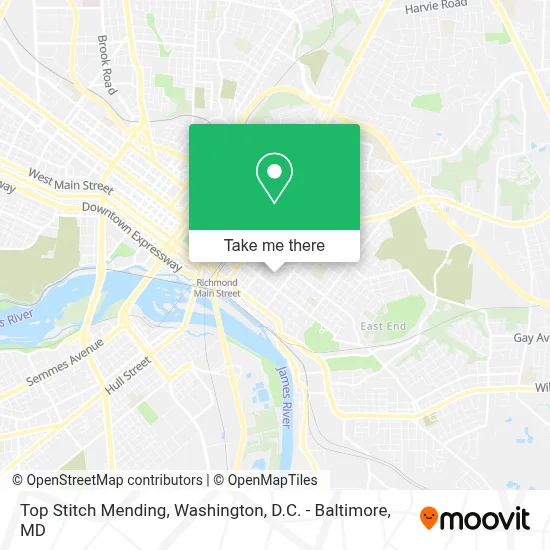 Top Stitch Mending map