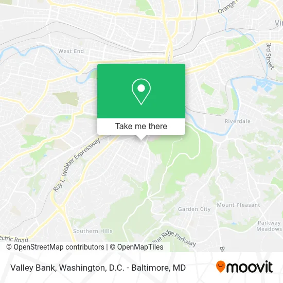 Valley Bank map