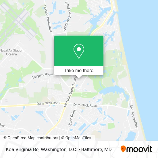 Koa Virginia Be map