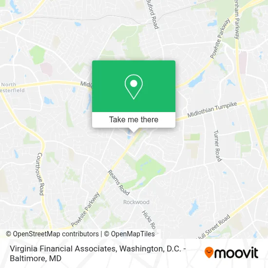 Virginia Financial Associates map