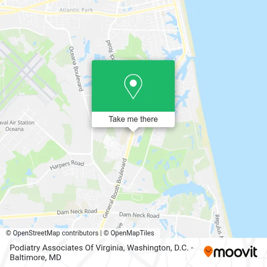 Podiatry Associates Of Virginia map