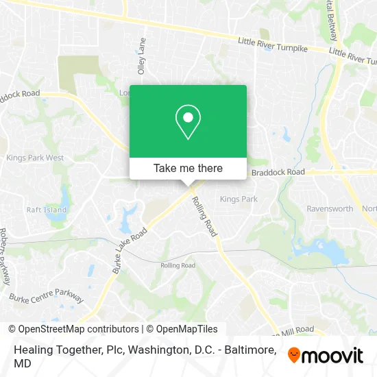 Healing Together, Plc map