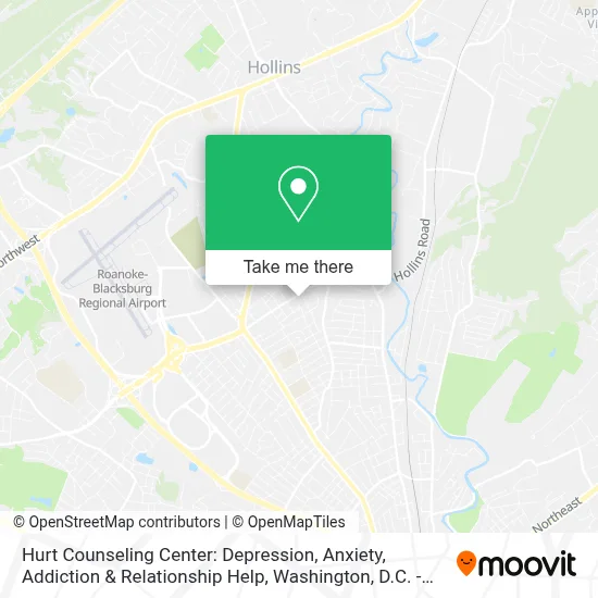 Hurt Counseling Center: Depression, Anxiety, Addiction & Relationship Help map