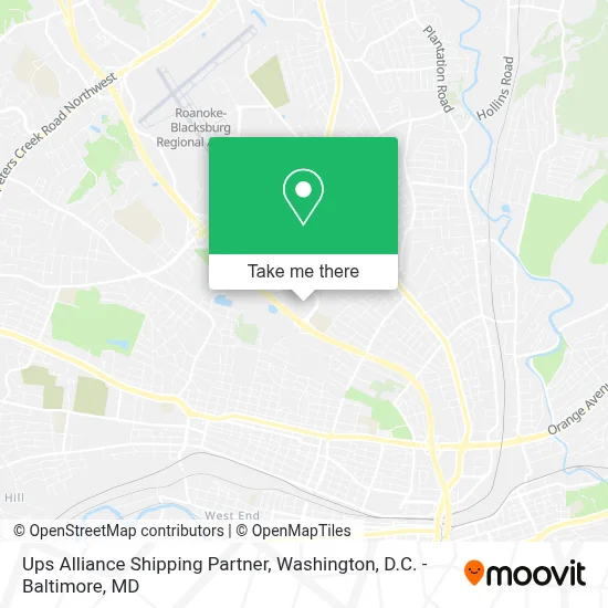 Ups Alliance Shipping Partner map