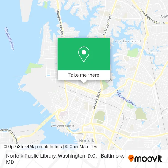 Norfolk Public Library map