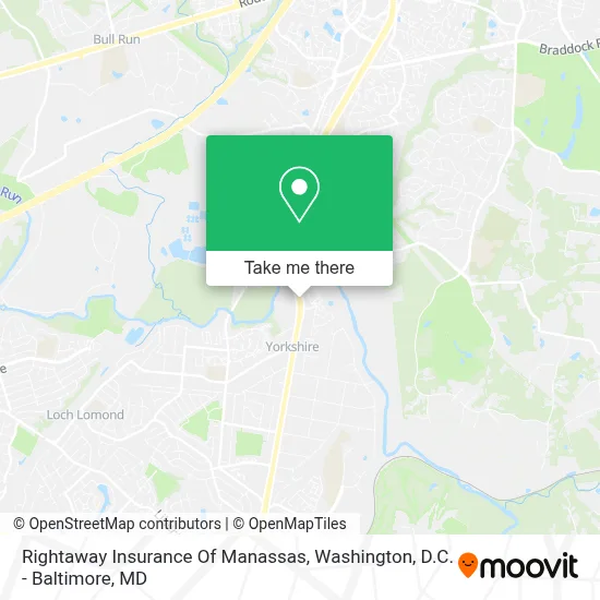 Rightaway Insurance Of Manassas map