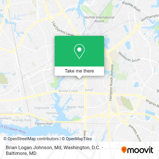 Brian Logan Johnson, Md map