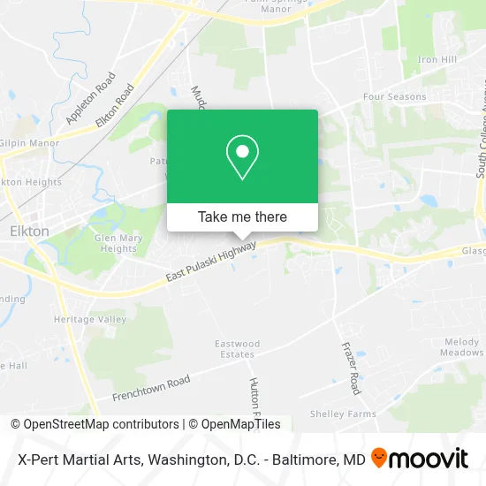 X-Pert Martial Arts map