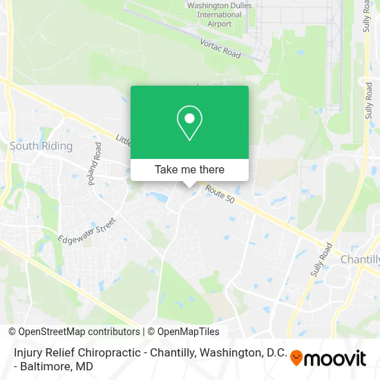Injury Relief Chiropractic - Chantilly map