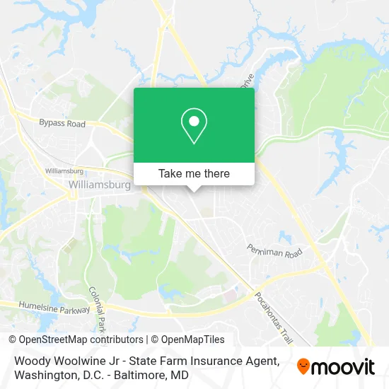 Woody Woolwine Jr - State Farm Insurance Agent map