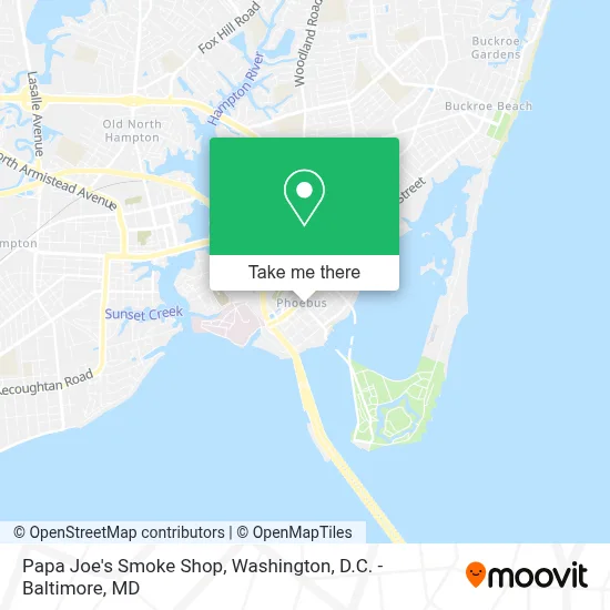 Papa Joe's Smoke Shop map