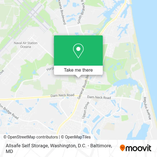 Allsafe Self Storage map