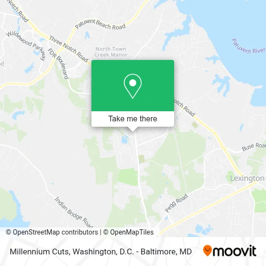 Millennium Cuts map
