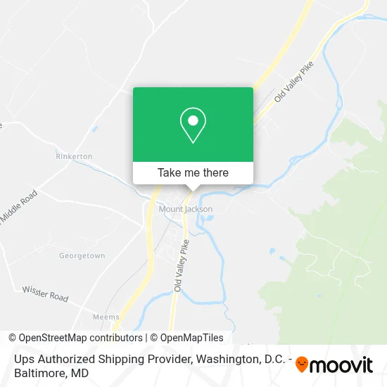 Ups Authorized Shipping Provider map