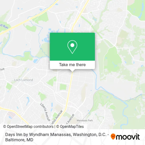 Days Inn by Wyndham Manassas map