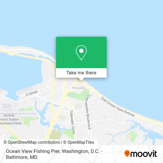 Ocean View Fishing Pier map
