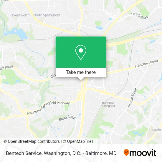 Bentech Service map