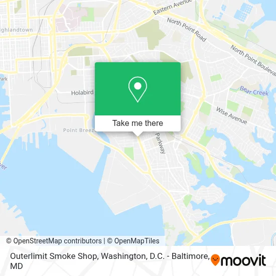 Outerlimit Smoke Shop map