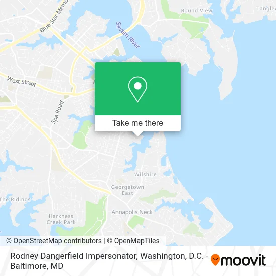 Rodney Dangerfield Impersonator map