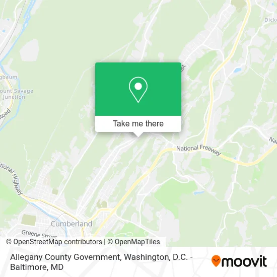 Allegany County Government map