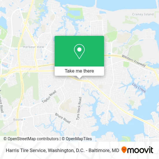 Harris Tire Service map