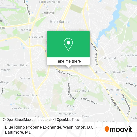 Blue Rhino Propane Exchange map