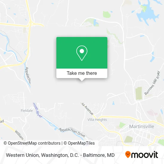 Western Union map