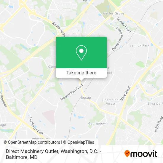 Direct Machinery Outlet map