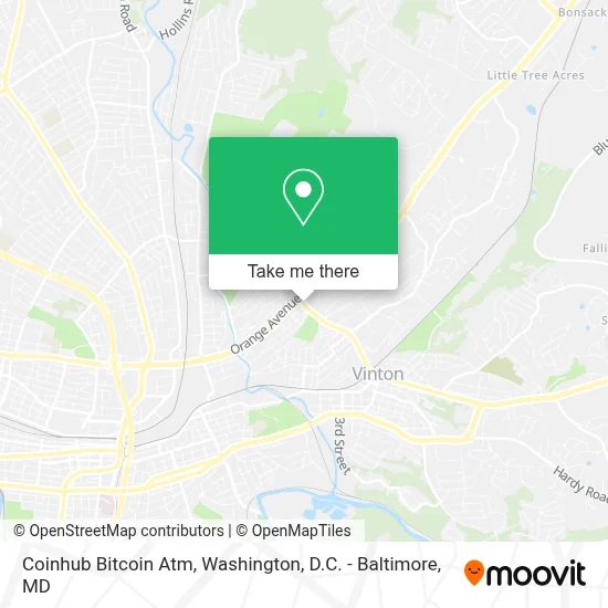 Coinhub Bitcoin Atm map
