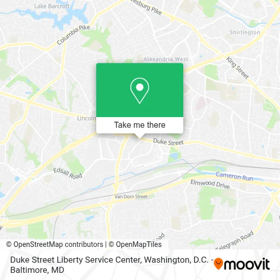 Duke Street Liberty Service Center map