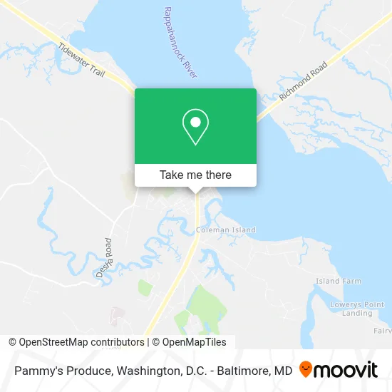 Pammy's Produce map