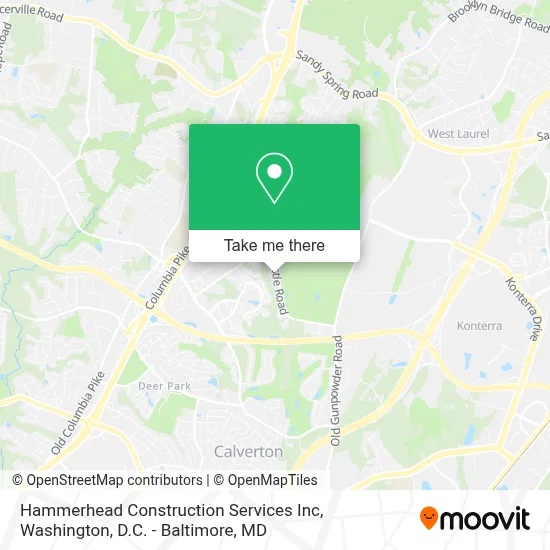 Hammerhead Construction Services Inc map