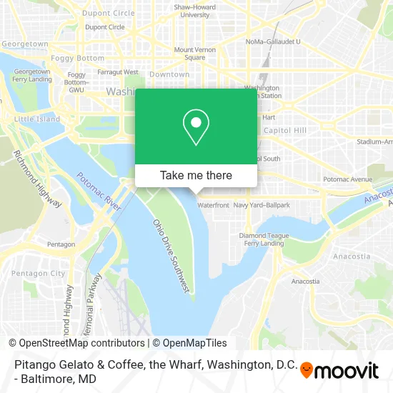 Pitango Gelato & Coffee, the Wharf map