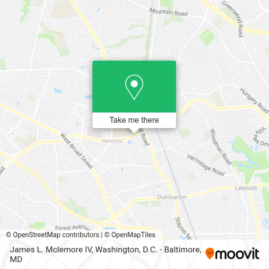 James L. Mclemore IV map
