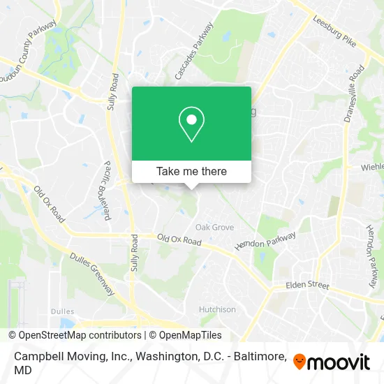 Campbell Moving, Inc. map