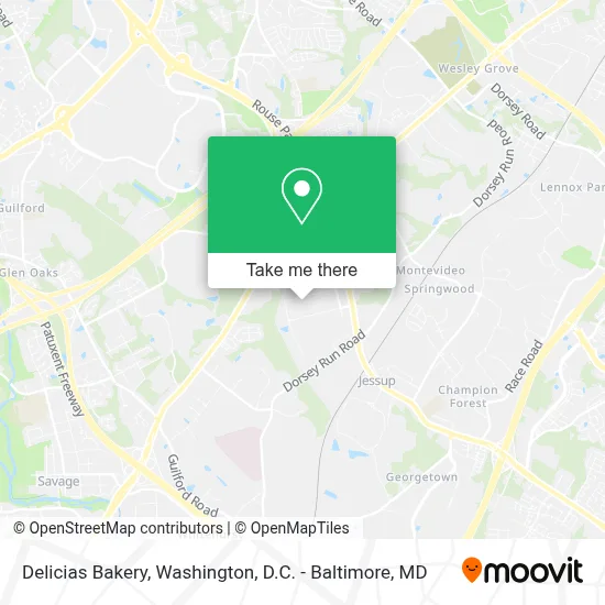 Delicias Bakery map