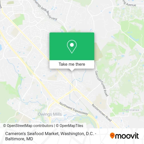 Cameron's Seafood Market map