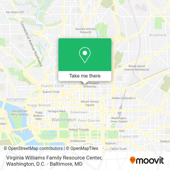 Virginia Williams Family Resource Center map
