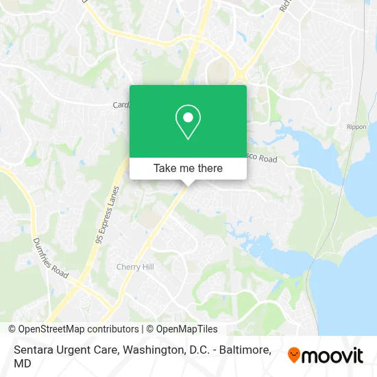 Sentara Urgent Care map