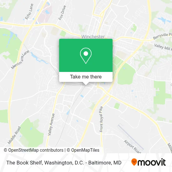 The Book Shelf map