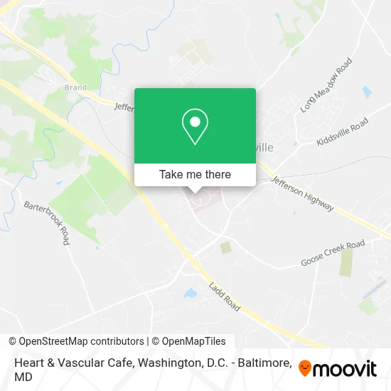 Heart & Vascular Cafe map
