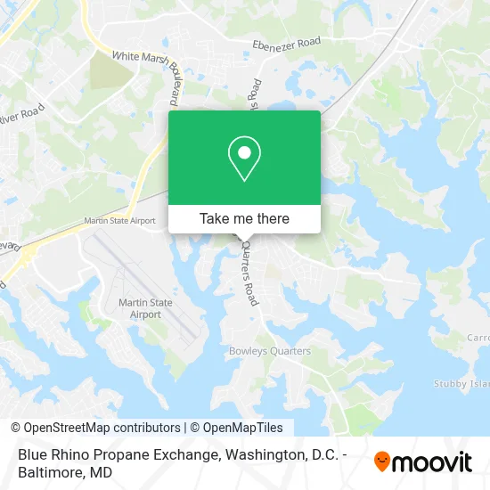 Blue Rhino Propane Exchange map