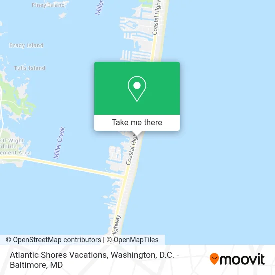 Atlantic Shores Vacations map