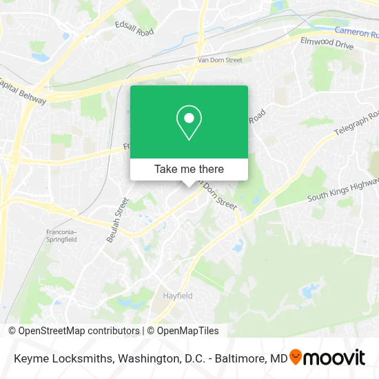 Keyme Locksmiths map