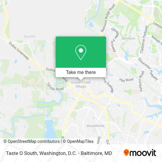 Taste O South map