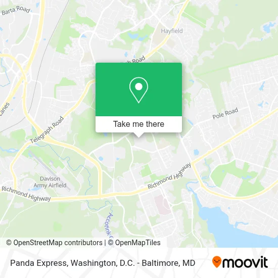 Panda Express map